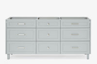 Ariel monroe 72 inch double sink base cabinet
