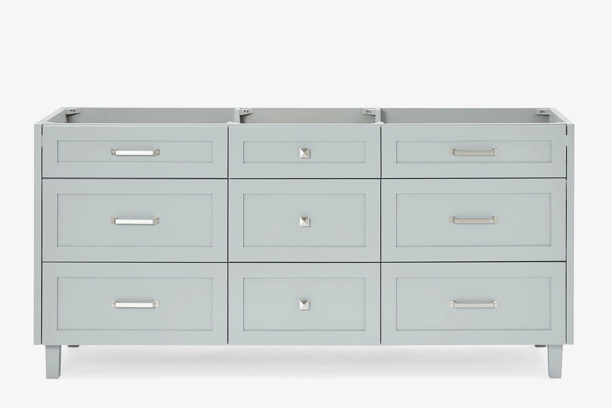 Ariel monroe 72 inch double sink base cabinet