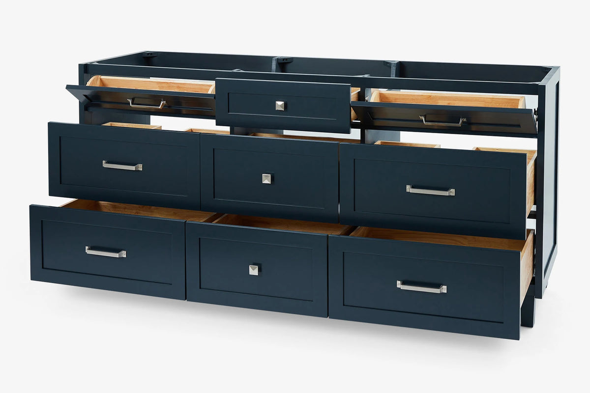 Ariel monroe 72 inch double sink base cabinet