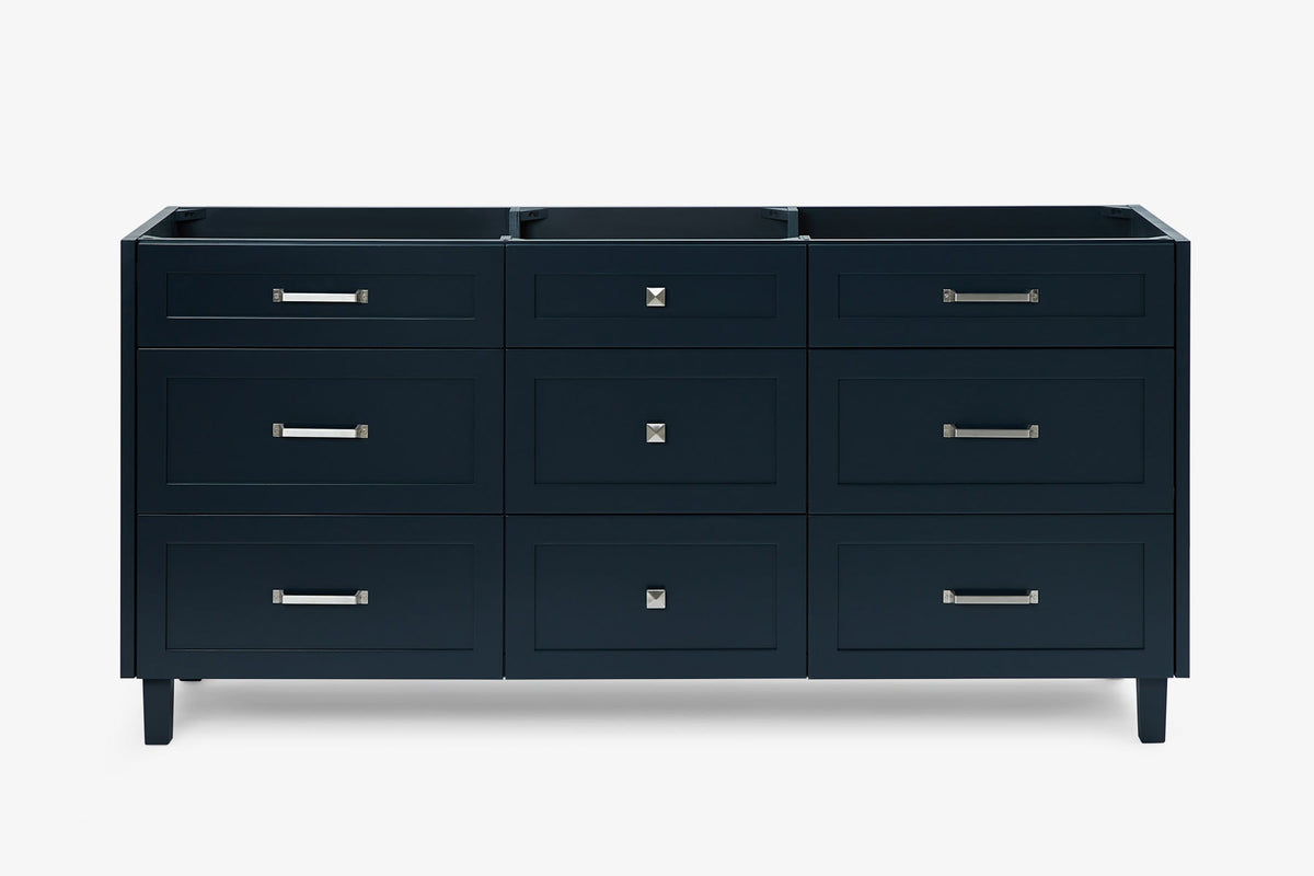 Ariel monroe 72 inch double sink base cabinet