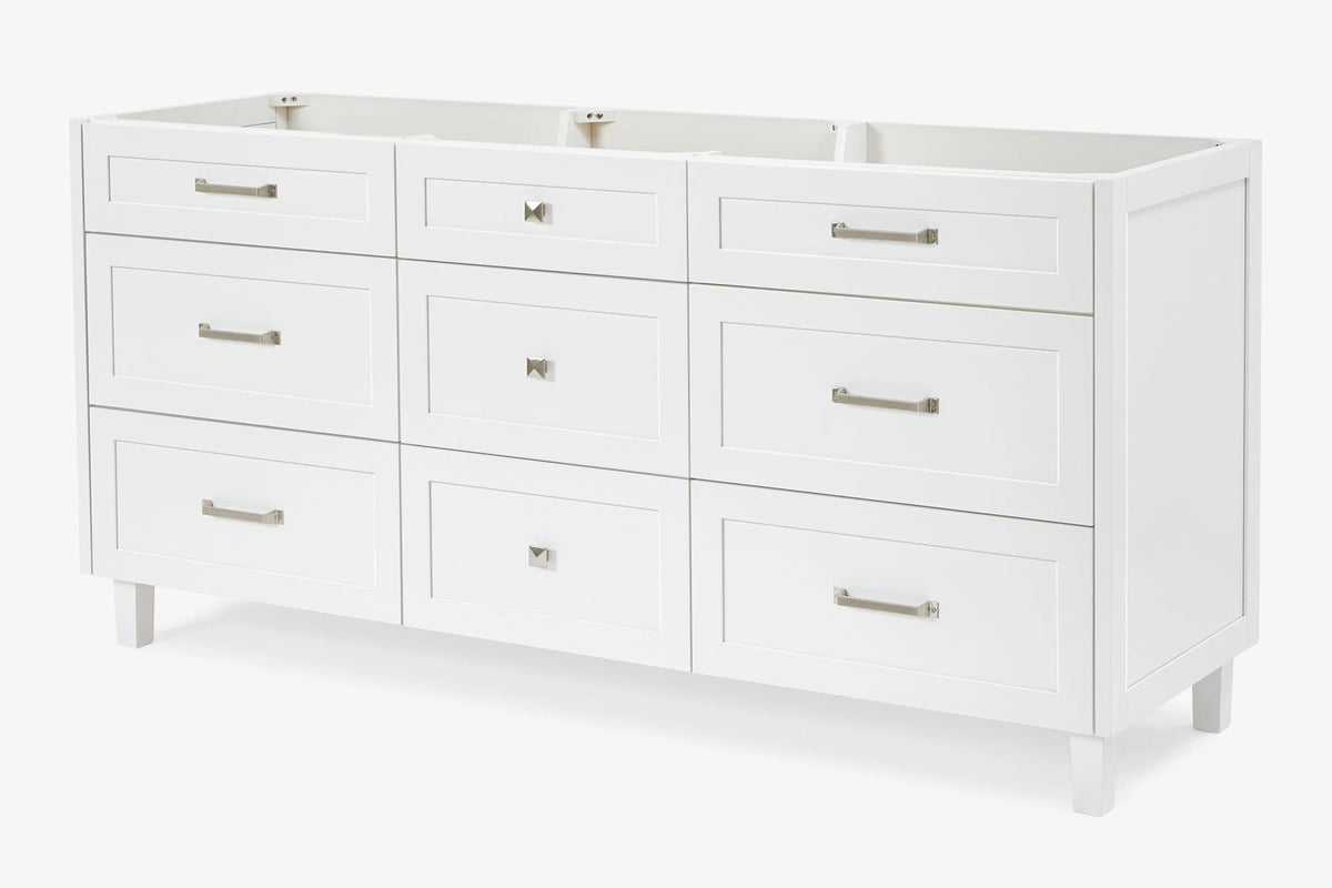 Ariel monroe 72 inch double sink base cabinet