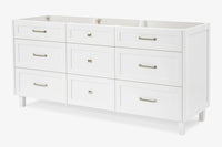 Ariel monroe 72 inch double sink base cabinet