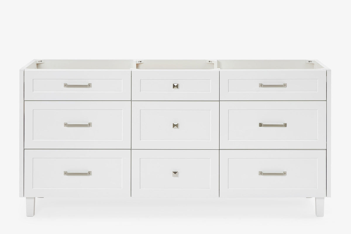 Ariel monroe 72 inch double sink base cabinet