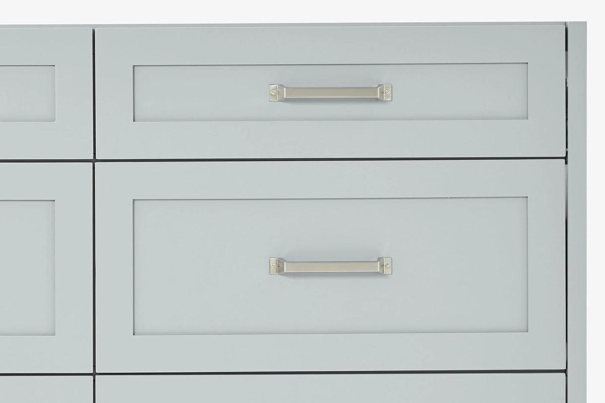 Ariel monroe 73 inch double rectangle sink bathroom vanity with countertop 1.5 inch edge