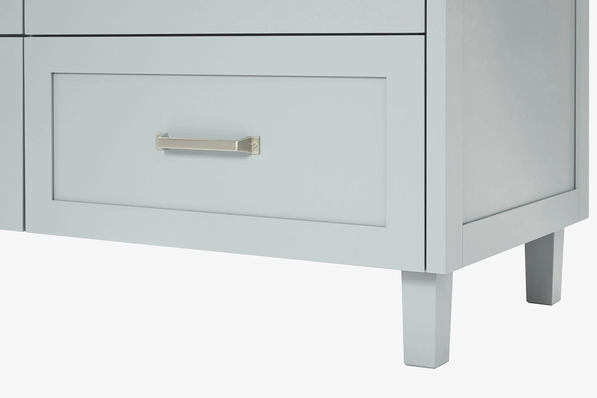 Ariel monroe 73 inch double rectangle sink bathroom vanity with countertop 1.5 inch edge