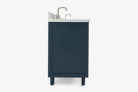 Ariel monroe 73 inch double rectangle sink bathroom vanity with countertop 1.5 inch edge