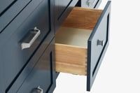 Ariel monroe 73 inch double rectangle sink bathroom vanity with countertop 1.5 inch edge