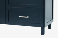 Ariel monroe 73 inch double rectangle sink bathroom vanity with countertop 1.5 inch edge