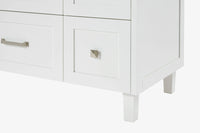 Ariel monroe 73 inch double rectangle sink bathroom vanity with countertop 1.5 inch edge