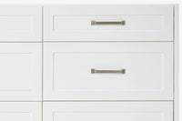 Ariel monroe 73 inch double rectangle sink bathroom vanity with countertop 1.5 inch edge