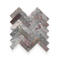 Burgundy Lilac Marble Mosaic