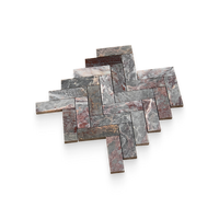 Burgundy Lilac Marble Mosaic