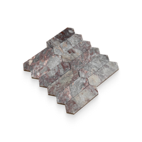 Burgundy Lilac Marble Mosaic