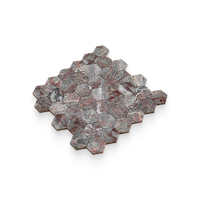 Burgundy Lilac Marble Mosaic