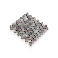 Burgundy Lilac Marble Mosaic