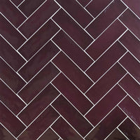 Country Aubergine Ceramic Tile