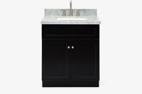 Ariel hamlet (31")rectangle sink vanity with (0.75"& 1.5") countertop.