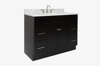 Ariel hamlet (43") single rectangle sink vanity with  (0.75"& 1.5") countertop.