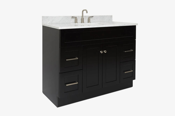 Ariel hamlet (43") single rectangle sink vanity with  (0.75"& 1.5") countertop.