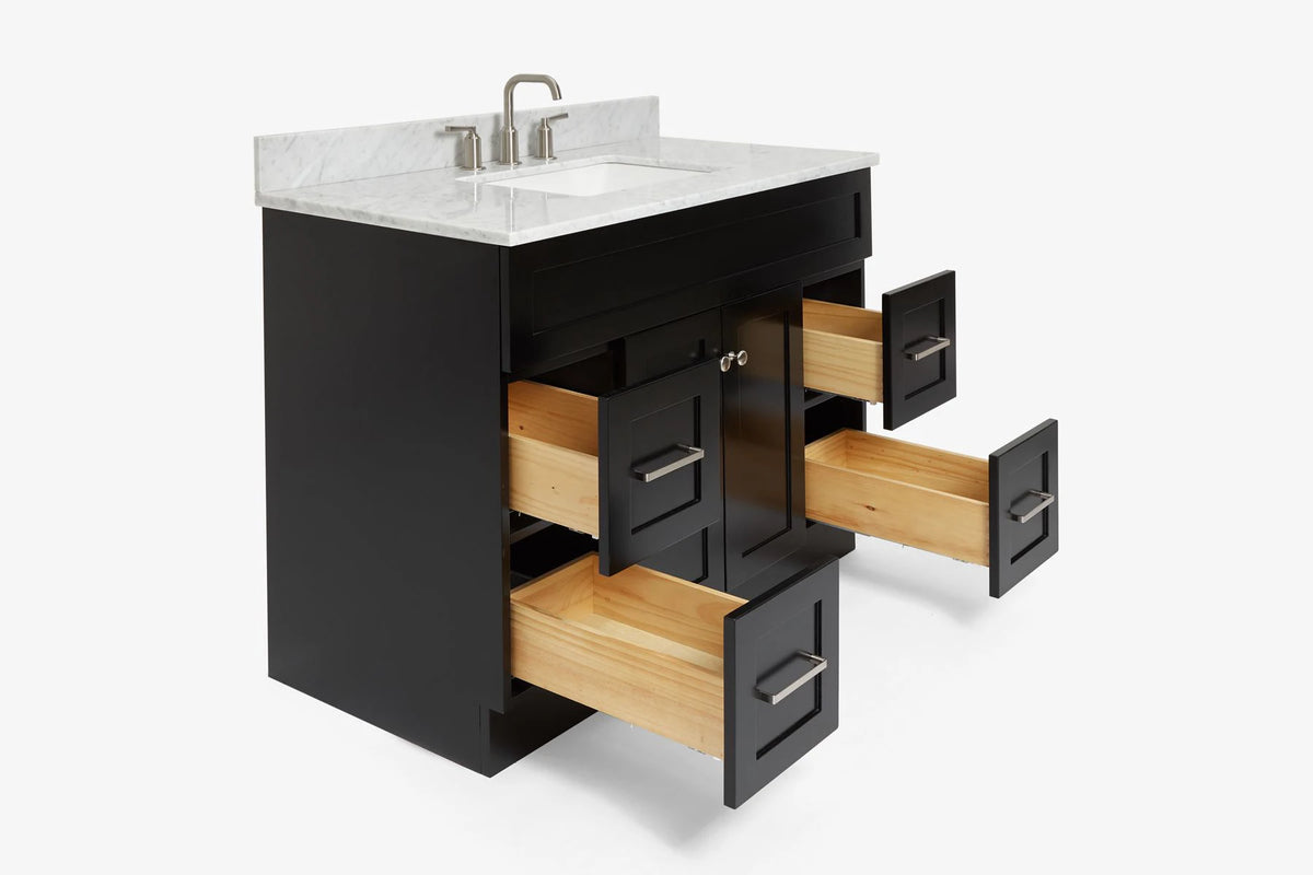 Ariel hamlet (43") single rectangle sink vanity with  (0.75"& 1.5") countertop.