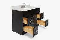 Ariel hamlet (43") single rectangle sink vanity with  (0.75"& 1.5") countertop.