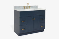 Ariel hamlet (43") single rectangle sink vanity with  (0.75"& 1.5") countertop.