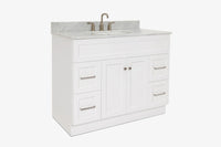 Ariel hamlet (43") single rectangle sink vanity with  (0.75"& 1.5") countertop.