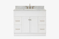 Ariel hamlet (43") single rectangle sink vanity with  (0.75"& 1.5") countertop.