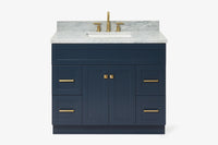 Ariel hamlet (43") single rectangle sink vanity with  (0.75"& 1.5") countertop.