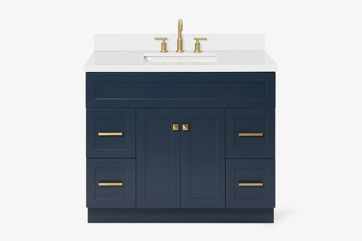 Ariel hamlet (43") single rectangle sink vanity with  (0.75"& 1.5") countertop.