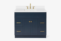 Ariel hamlet (43") single rectangle sink vanity with  (0.75"& 1.5") countertop.