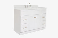 Ariel hamlet (48" &49") rectangle sink bathroom vanity countertop (1.5"& 0.75")edge