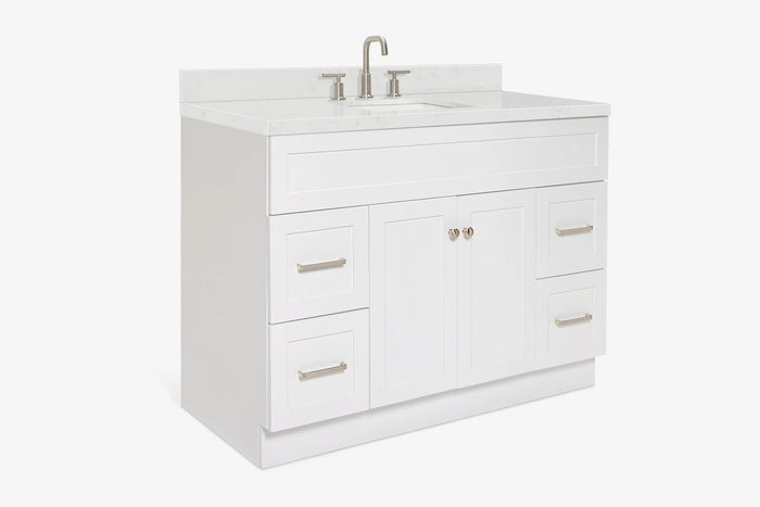 Ariel hamlet (48" &49") rectangle sink bathroom vanity countertop (1.5"& 0.75")edge