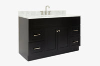Ariel hamlet (54"& 55") single rectangle sink vanity with (0.75"& 1.5") countertop.