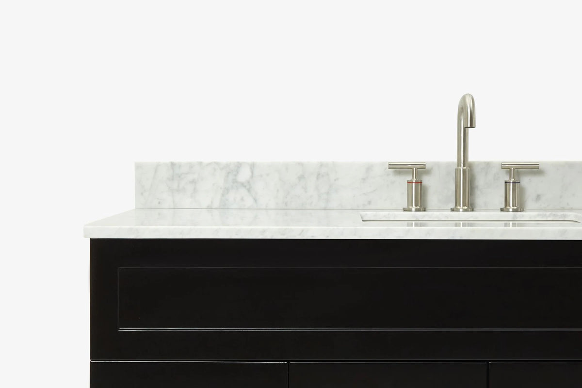 Ariel hamlet (54"& 55") single rectangle sink vanity with (0.75"& 1.5") countertop.