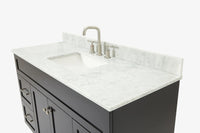 Ariel hamlet (54"& 55") single rectangle sink vanity with (0.75"& 1.5") countertop.