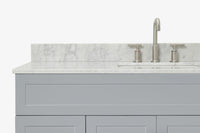 Ariel hamlet (54"& 55") single rectangle sink vanity with (0.75"& 1.5") countertop.
