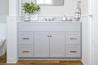 Ariel hamlet (54"& 55") single rectangle sink vanity with (0.75"& 1.5") countertop.