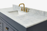 Ariel hamlet (54"& 55") single rectangle sink vanity with (0.75"& 1.5") countertop.