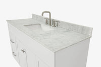 Ariel hamlet (54"& 55") single rectangle sink vanity with (0.75"& 1.5") countertop.
