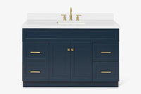 Ariel hamlet (54"& 55") single rectangle sink vanity with (0.75"& 1.5") countertop.
