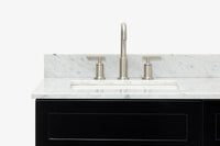 Ariel hamlet (60"& 61") double rectangle sink vanity with (0.75"& 1.5") countertop.
