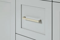 Ariel hamlet (60"& 61") double rectangle sink vanity with (0.75"& 1.5") countertop.