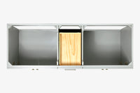 Ariel hamlet (60"& 61") double rectangle sink vanity with (0.75"& 1.5") countertop.