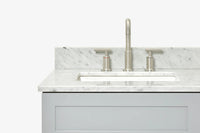 Ariel hamlet (60"& 61") double rectangle sink vanity with (0.75"& 1.5") countertop.