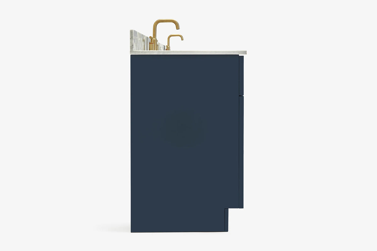 Ariel hamlet (60"& 61") double rectangle sink vanity with (0.75"& 1.5") countertop.