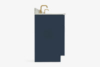 Ariel hamlet (60"& 61") double rectangle sink vanity with (0.75"& 1.5") countertop.