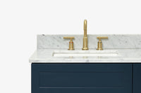 Ariel hamlet (60"& 61") double rectangle sink vanity with (0.75"& 1.5") countertop.