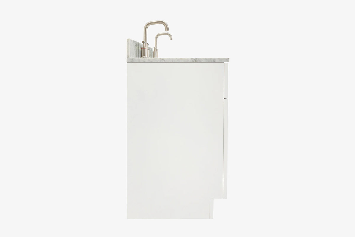 Ariel hamlet (60"& 61") double rectangle sink vanity with (0.75"& 1.5") countertop.