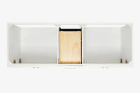 Ariel hamlet (60"& 61") double rectangle sink vanity with (0.75"& 1.5") countertop.